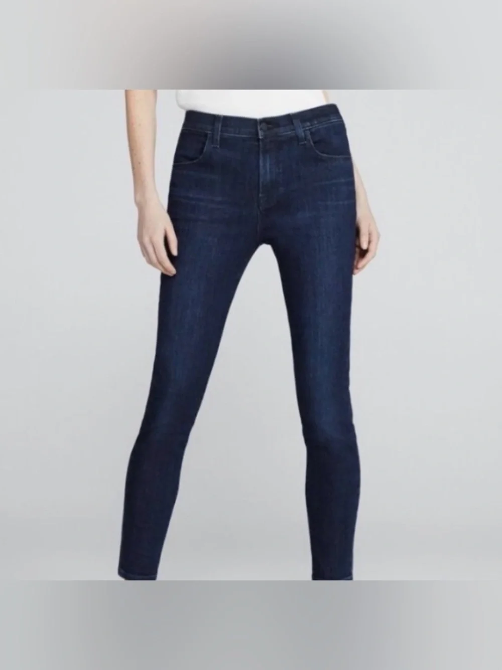 J Brand Alana High Rise Crop Dark Wash Size 29 Ankle